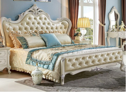 Bed 2x Bedside table 3 pcs. Bedroom Set Design Modern Luxury Bedroom sets